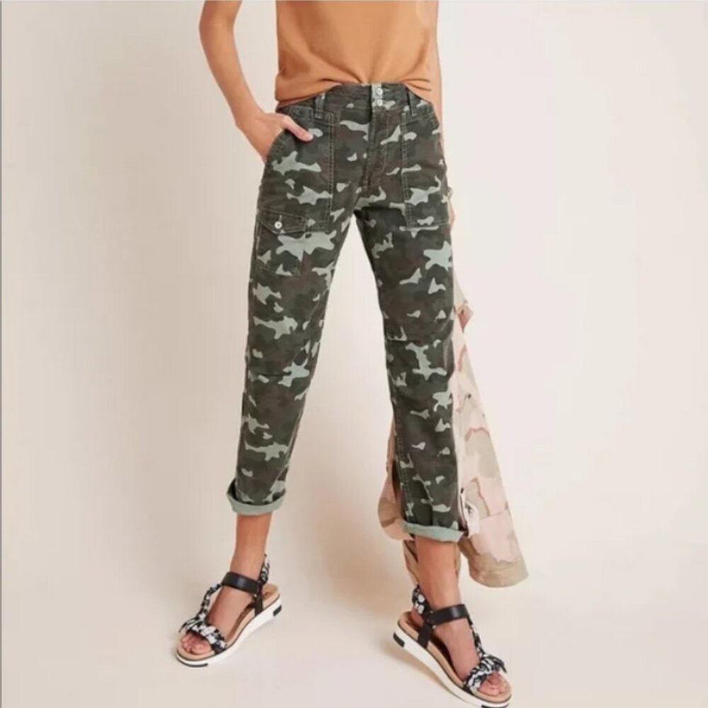 Anthropologie The Wanderer Camo Cargo Pants 28